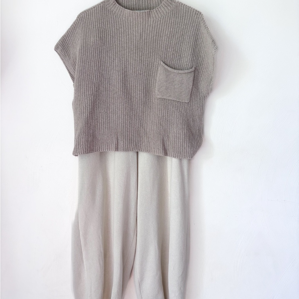 Free People FP Beach Freya Sweater Set Color Oatmeal Bone Combo - Picture 2 of 9